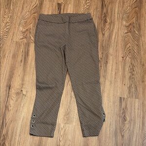 Chico's Patterned Brigitte Cropped Pants